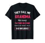 Funny Grandma Shirt, Grandma Partner In Crime Shirt