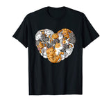 Valentines Day Cat T shirt Heart Funny Kitty Kitten T-shirt