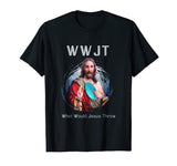 &quot;What Would Jesus Throw&quot; Funny Disc Golf T Shirt Men &amp; Women