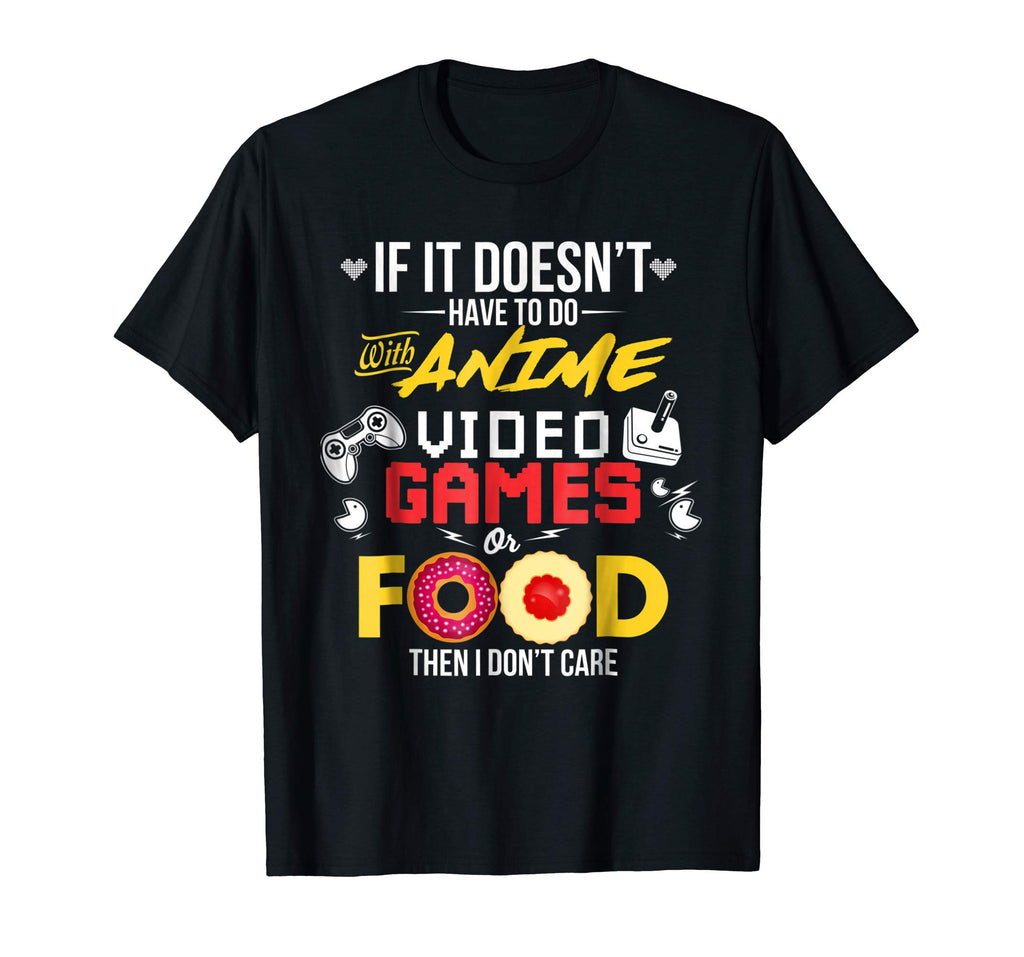 Anime Video Games Shirt Funny Anime Food Lover Gifts