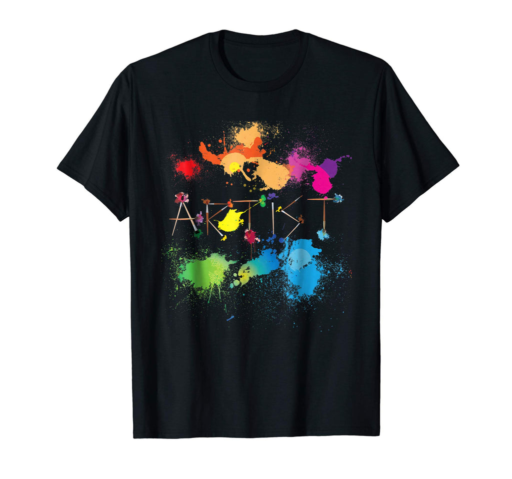 Artist Messy Painters Funny Paint Splatter Art T-shirt