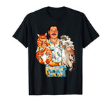 Funny man hug his cats mercury t-shirt Mr cat