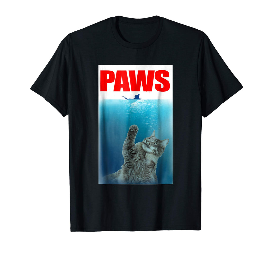 Paws Cat and Mouse T-Shirt Cute Funny Cat Lover
