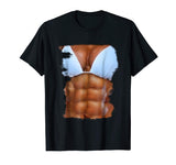 Fake Abs T Shirt Funny Bikini Body Muscle Six Pack 3D