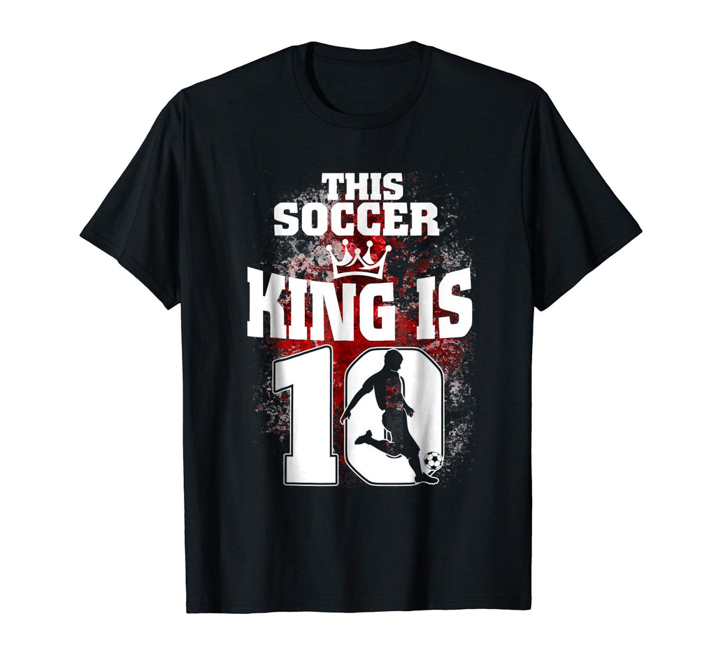 10th Birthday Funny T-Shirt This Soccer King Is 10 Years Old