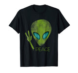 Alien Peace Cool Funny T-Shirt Cute UFO Lover Birthday Gift