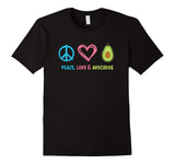 Peace Love and Avocados T-shirt, Funny Fruit T-shirt