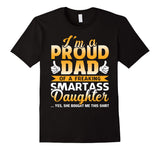 Dad Shirt Proud Dad From Daughter Funny Gift Tees