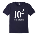 10 Squared Is 100 Days Smarter T-shirt Funny Math 100th Day