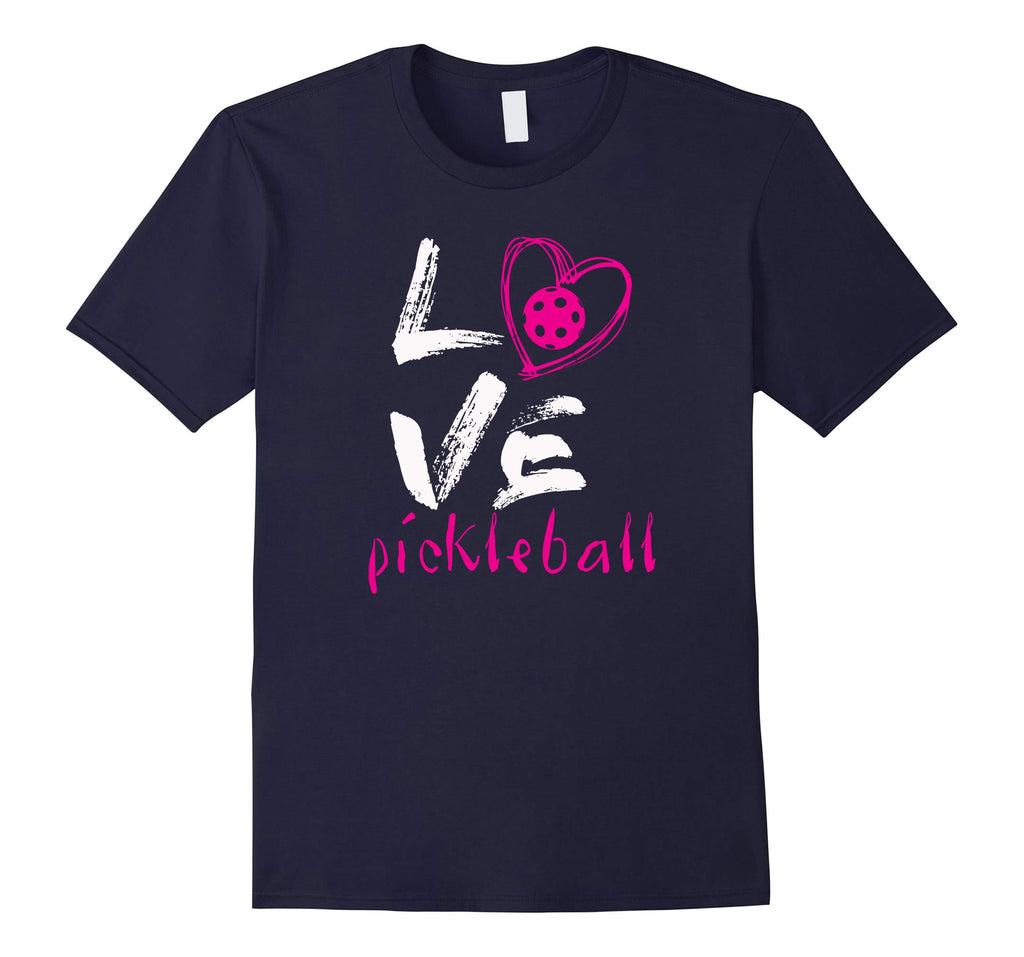 I Love Pickleball T-Shirt Funny Pickle Ball Tee for Player