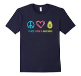 Peace Love and Avocados T-shirt, Funny Fruit T-shirt