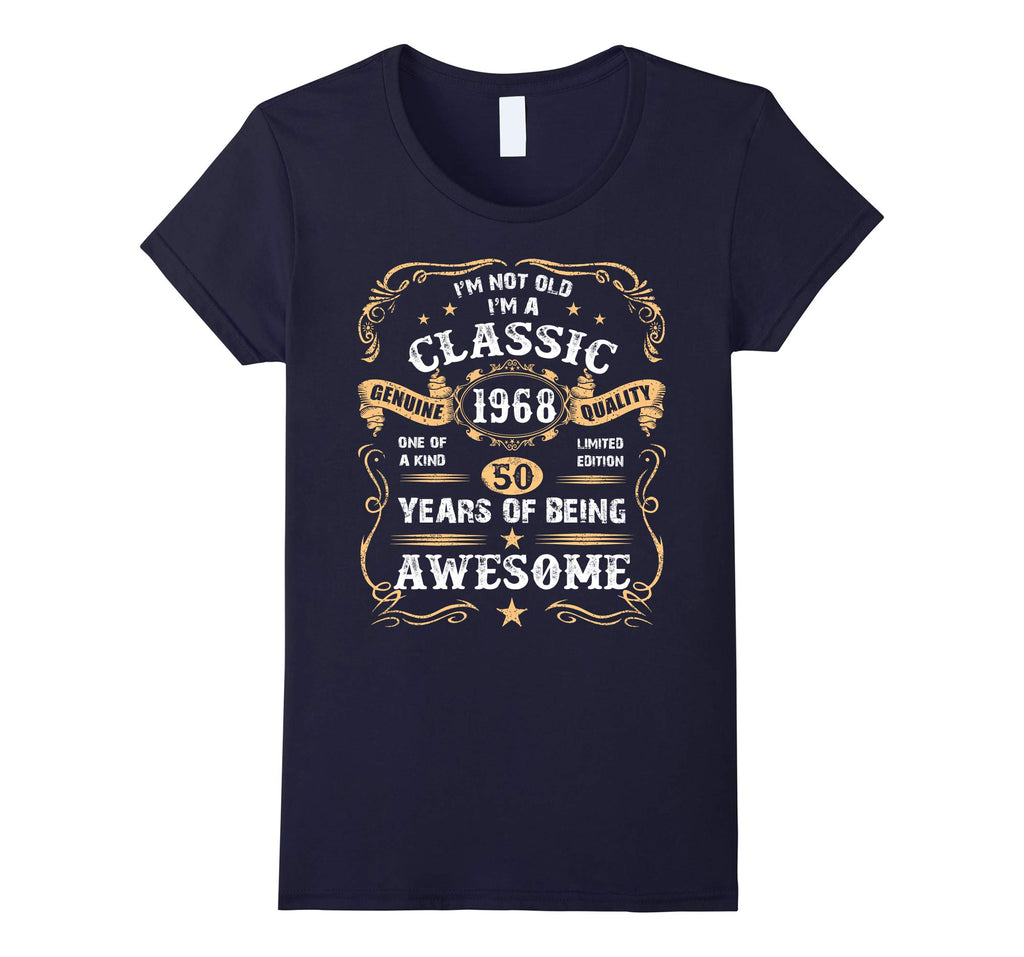 A Classic Funny 1968 50th Birthday T-shirt Years Of Awesome