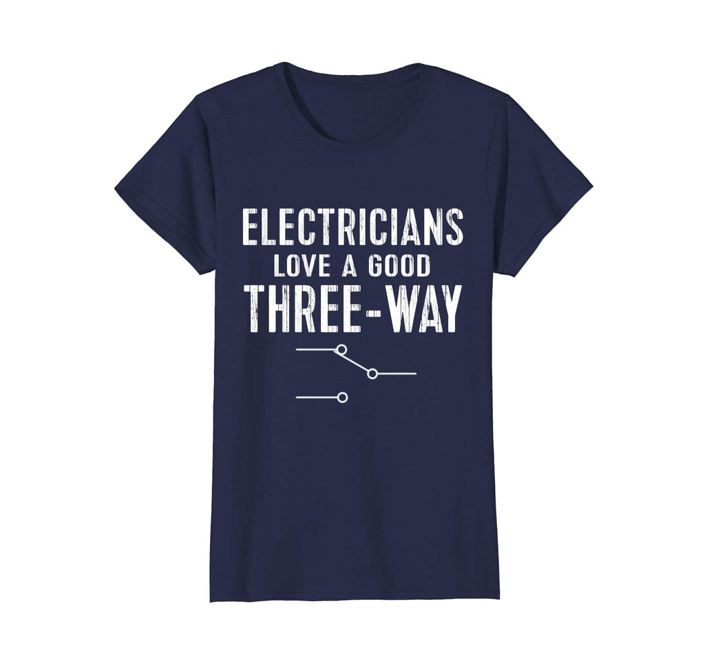 Funny Electrician Shirt for Men: Three-Way Tee