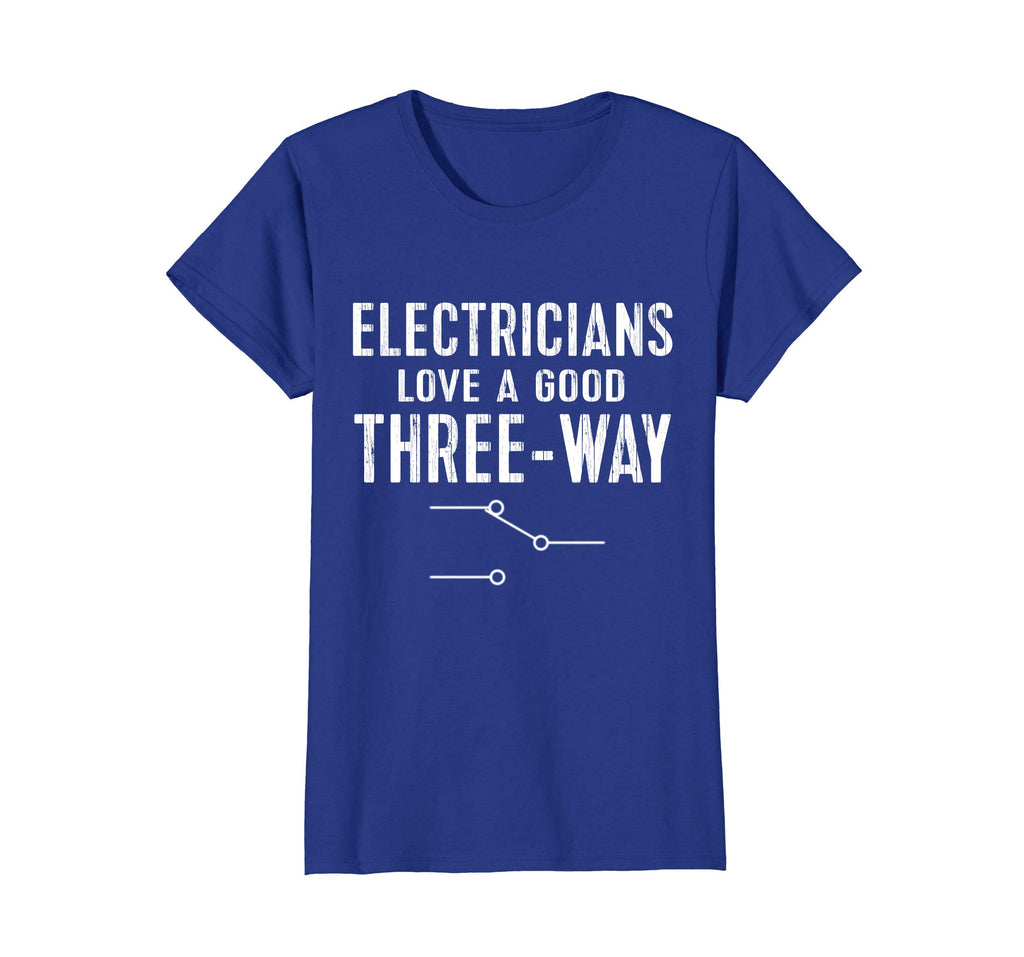 Funny Electrician Shirt for Men: Three-Way Tee