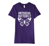 Antisocial Butterfly Funny Introverted Premium Shirt