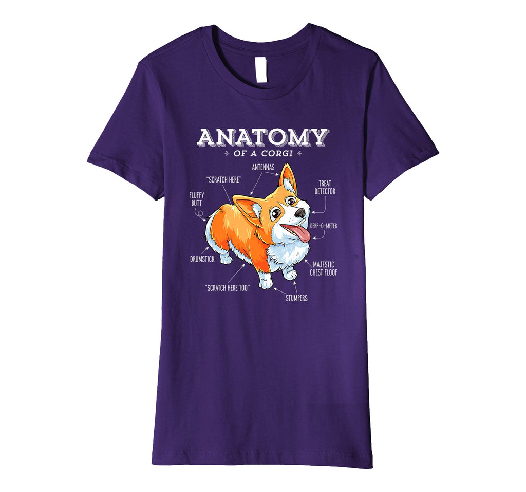 Anatomy of a Corgi T-Shirt Funny Corgis Dog Puppy Shirt Tees