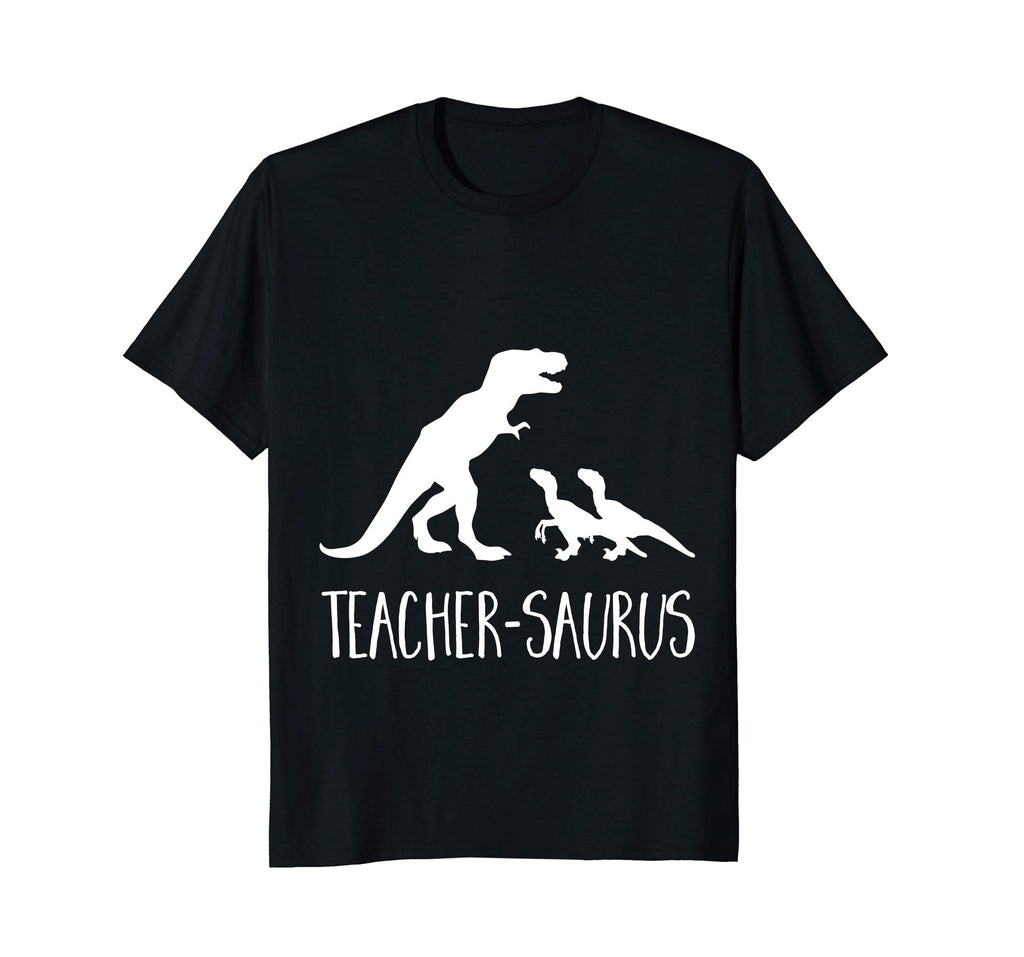 Teacher-Saurus Funny T-Rex &amp; Raptor Animal School T Shirt