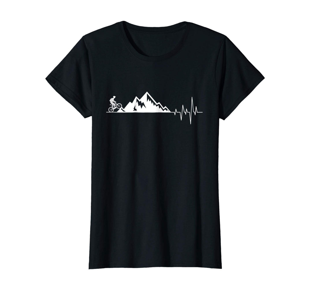funny t-shirt for Mountain Bike Heartbeat for MTB Bikers