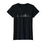 Cycling Heartbeat Shirt, Funny Cute Bicycle Bike Rider Gift