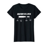 Anatomy of a Pew Funny shooter t-shirt (bullet parts)