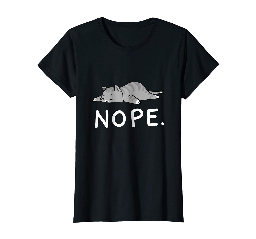 Lazy Day Procrastinate Grumpy Tired Cute Funny Cat Shirt