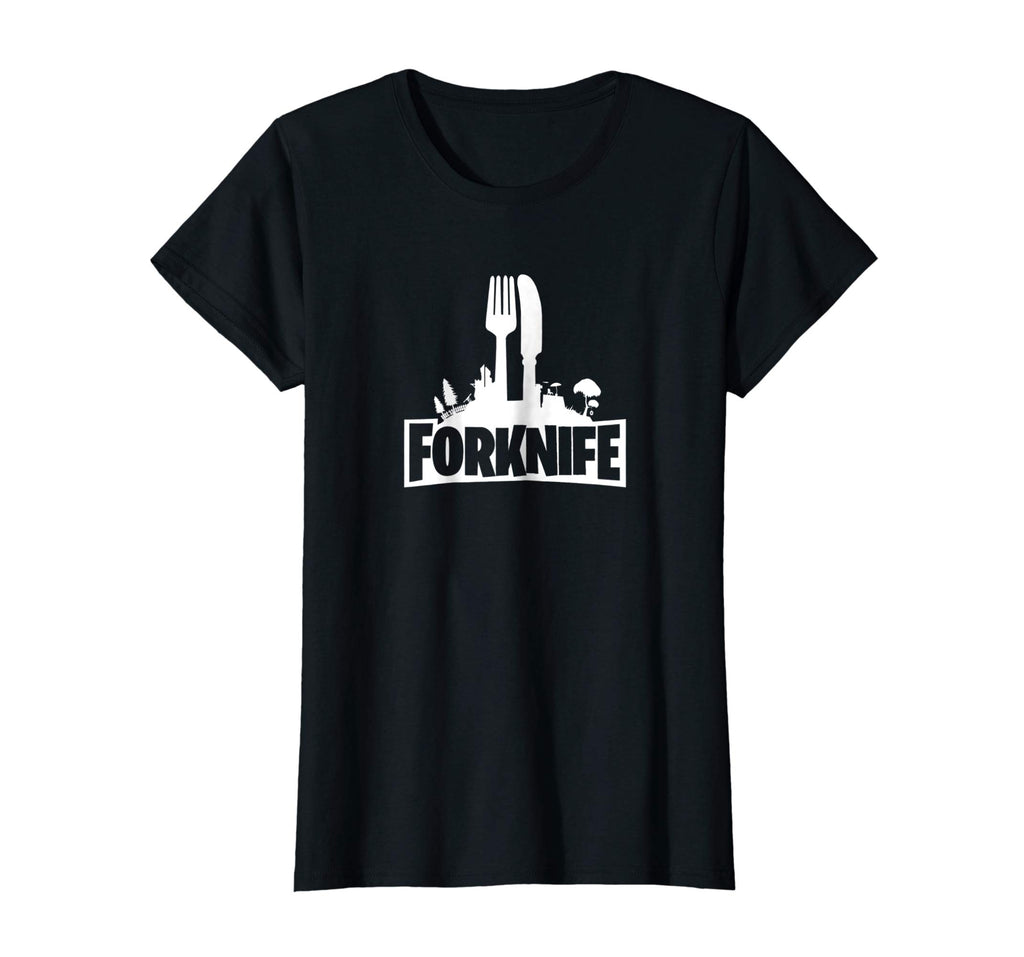 Funny Forknife Video Games Joke Graphic Shirt | Forkknife