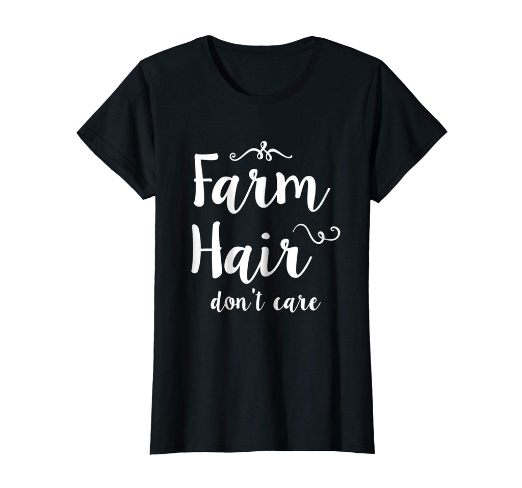 Perfect Farmer T-Shirts FARM Hair Don't Care Funny Shirt