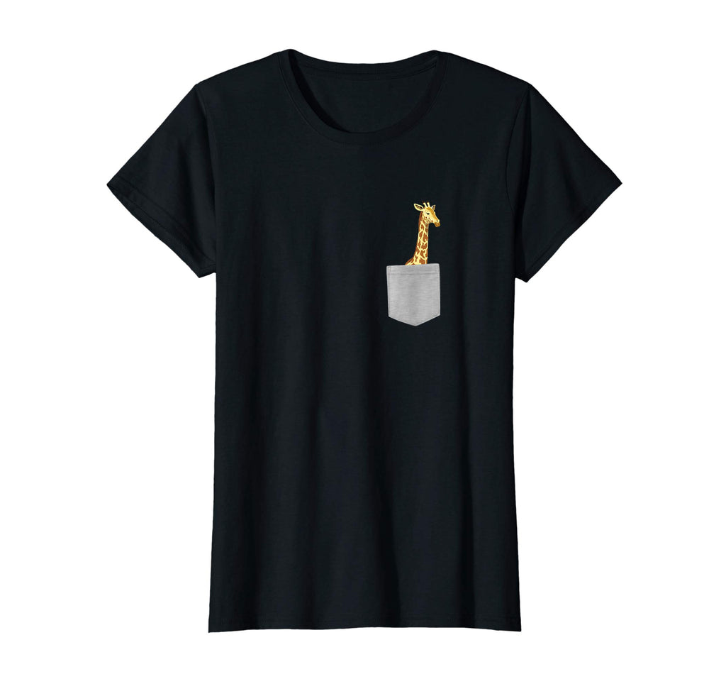 Pocket Giraffe T-Shirt - Funny Tall Animal Giraffe Lover Tee