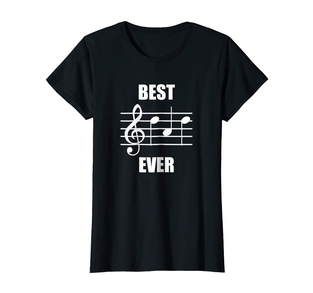 Best Dad Ever Treble Clef Musician Funny T-Shirt For Dad