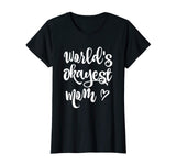 Funny World's Okayest Mom Quotes Graphic T-shirt