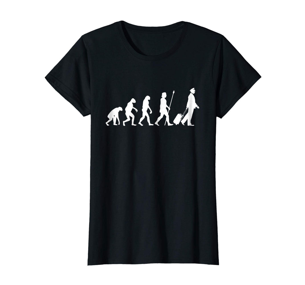 Funny Pilot Gift T-Shirt Evolution Of Flying Shirt Aviation