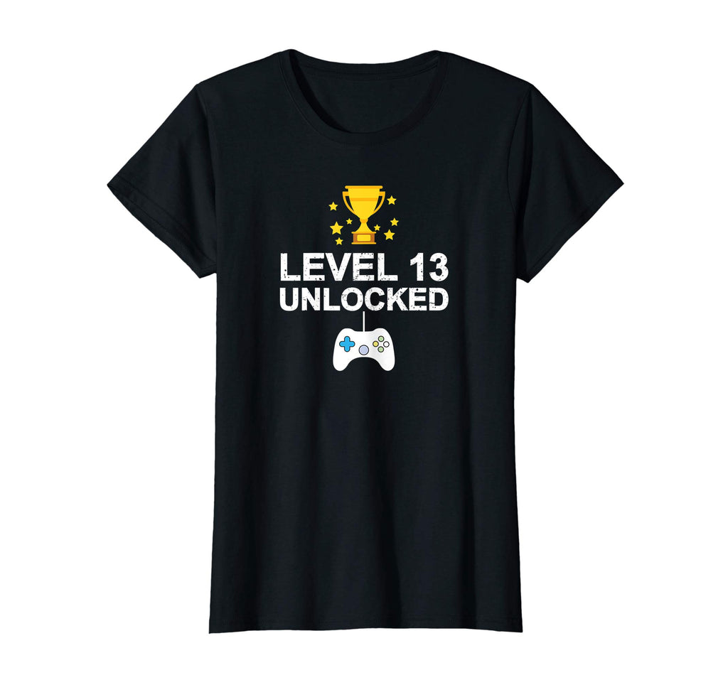 13th Birthday Level 13 Unlocked Funny T-shirt Gamer Gift Kid