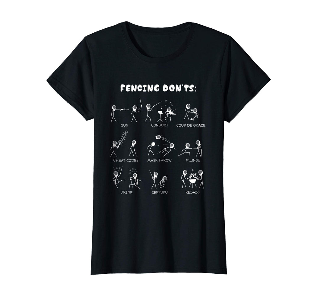 Fencing Funny T-Shirt - Don't Cartoon Tee &amp; Gift