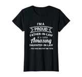 Funny Proud Father in Law Shirt Dad Fathers Day Gift Ideas