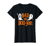 Bad And Boozy Ghost T-Shirt Funny Halloween Cute Drinking