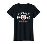 Best Vintage 1967 52nd Birthday Gift T-shirt Funny Emoji Tee