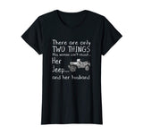 Womens Only Two Things This Woman Can't Resist Her Jeep Funny shirt