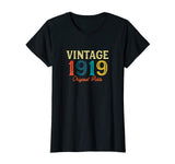 Vintage 1919 99th Birthday Funny T-Shirt