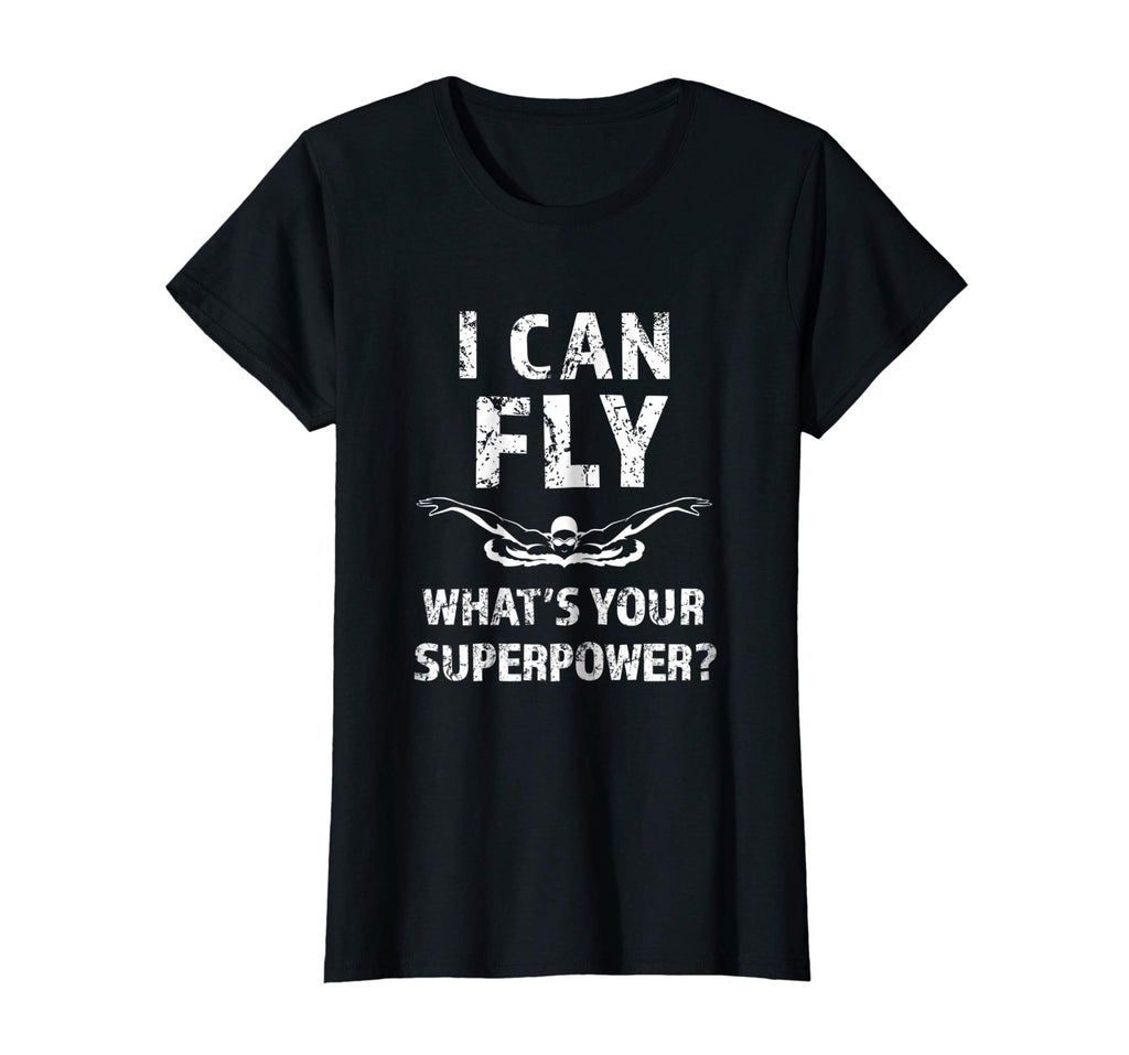 Funny I can fly what's your superpower? Swimmers Shirt