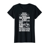 Accountant During Tax Season Bike on Fire Funny T-Shirt