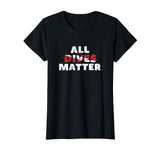Scuba Diving T Shirt All Dives Matter Funny Diver Flag Shirt