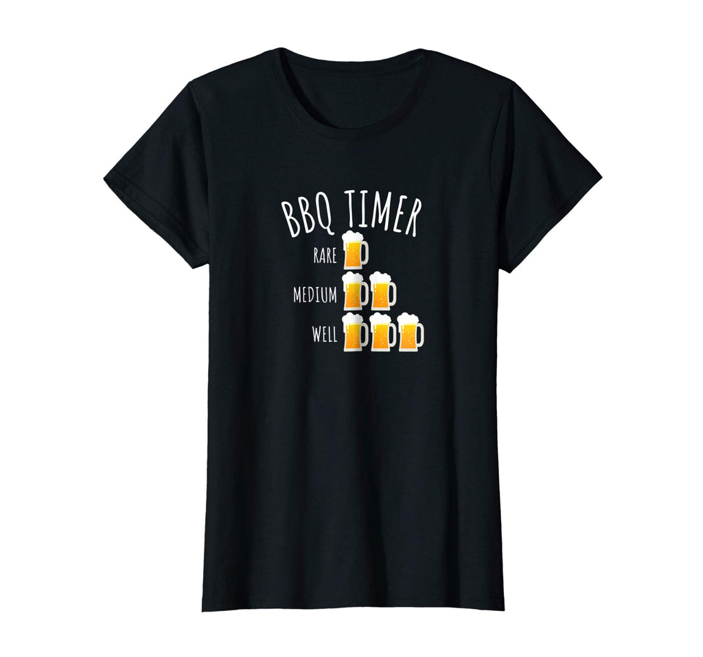 BBQ Timer Beer Drinking Funny Grilling T-Shirt