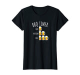 BBQ Timer Beer Drinking Funny Grilling T-Shirt
