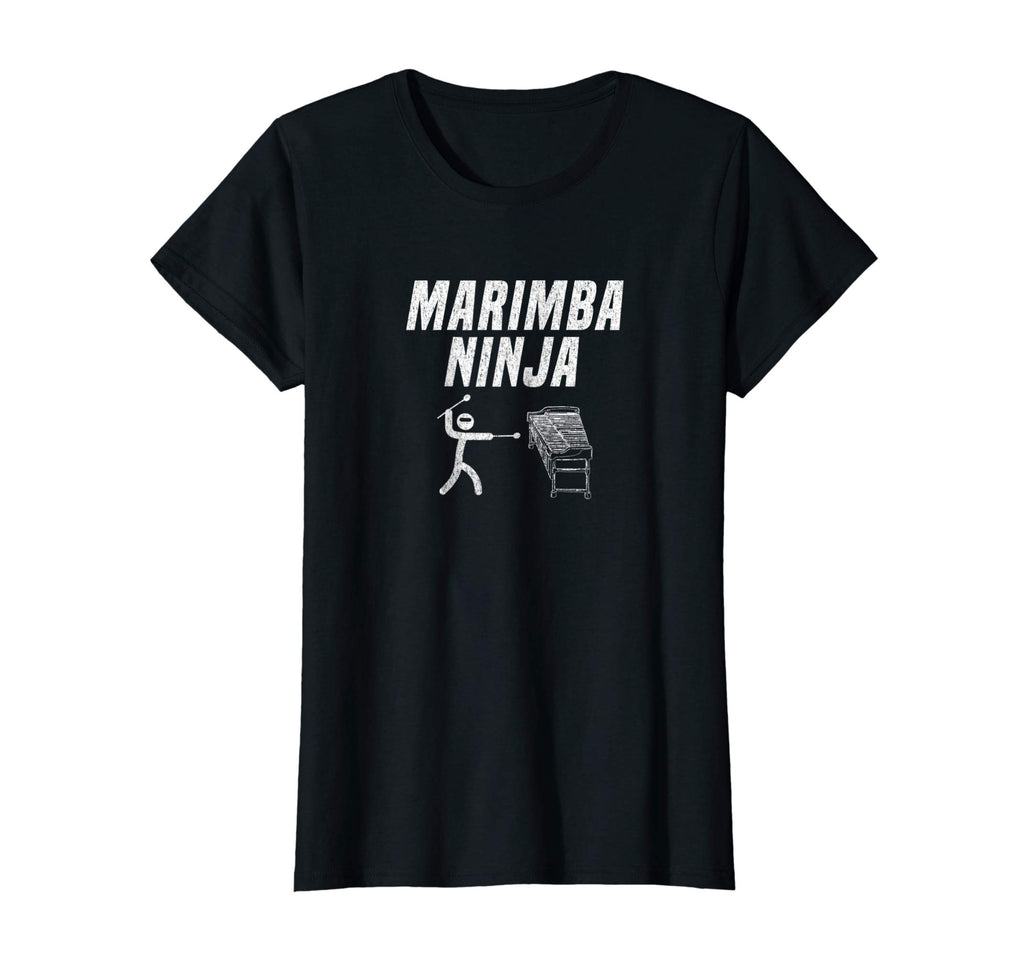 Marimba Ninja Funny Marching Band Percussion Gag T-Shirt