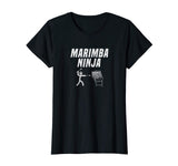 Marimba Ninja Funny Marching Band Percussion Gag T-Shirt