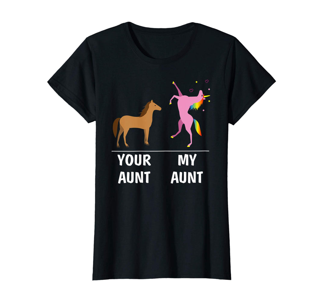Your Aunt Horse My Aunt Unicorn Funny T Shirt For Kids Tees