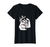 Bichon Frise Strong Lady T-shirt Funny Mom Birthday Gift