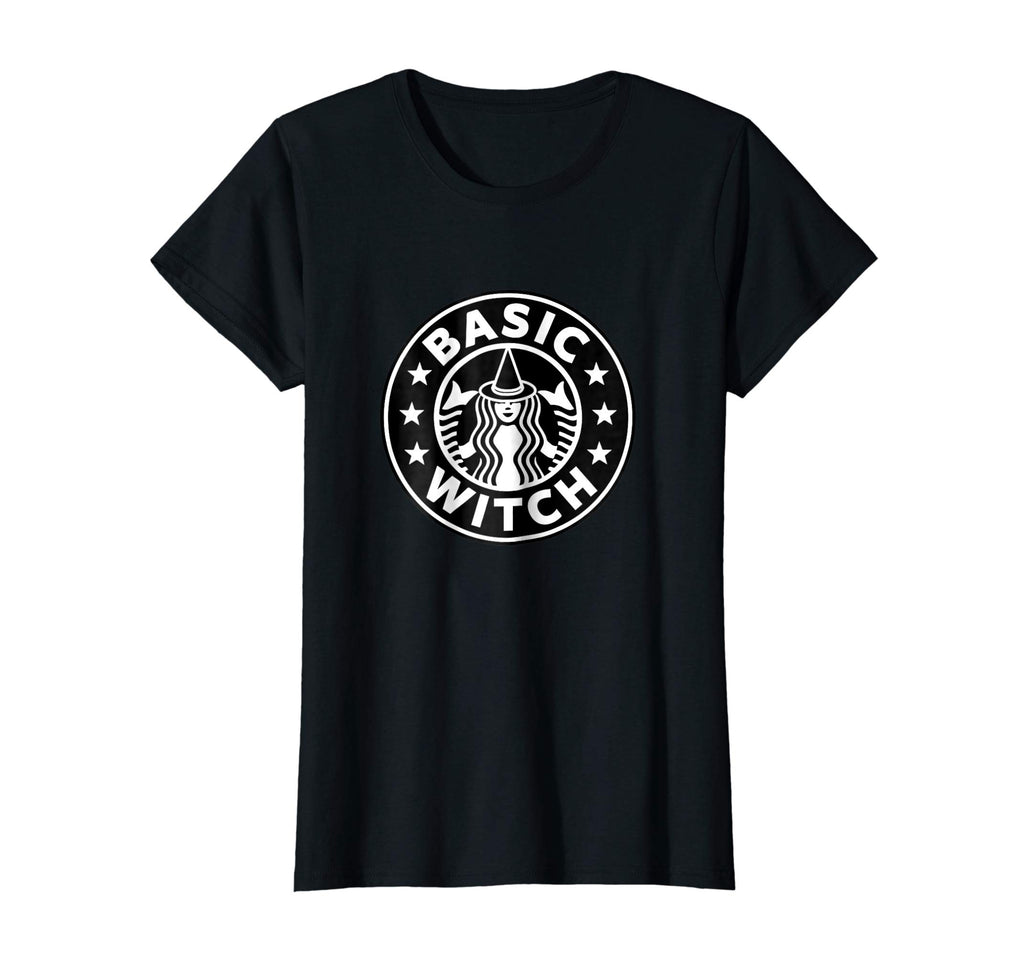 Basic Witch Funny Halloween T shirt for Coffee Drinkers