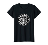 Basic Witch Funny Halloween T shirt for Coffee Drinkers