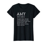 Adult Definition - First Name Amy - Ladies T-Shirt Funny